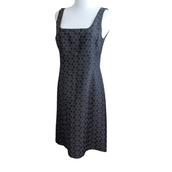 MICHAEL KORS COLLECTION Dress Silk Linen Jacquard Size 2 Made in Italy Gray‎ - Picture 1 of 12